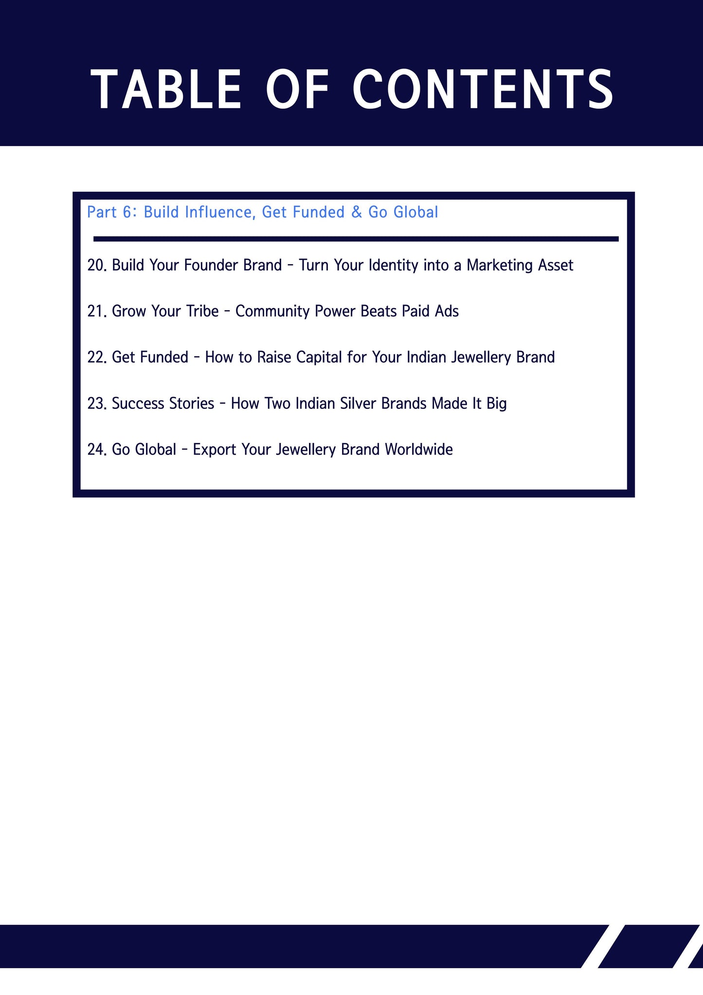 The sterling silver startup Guide
