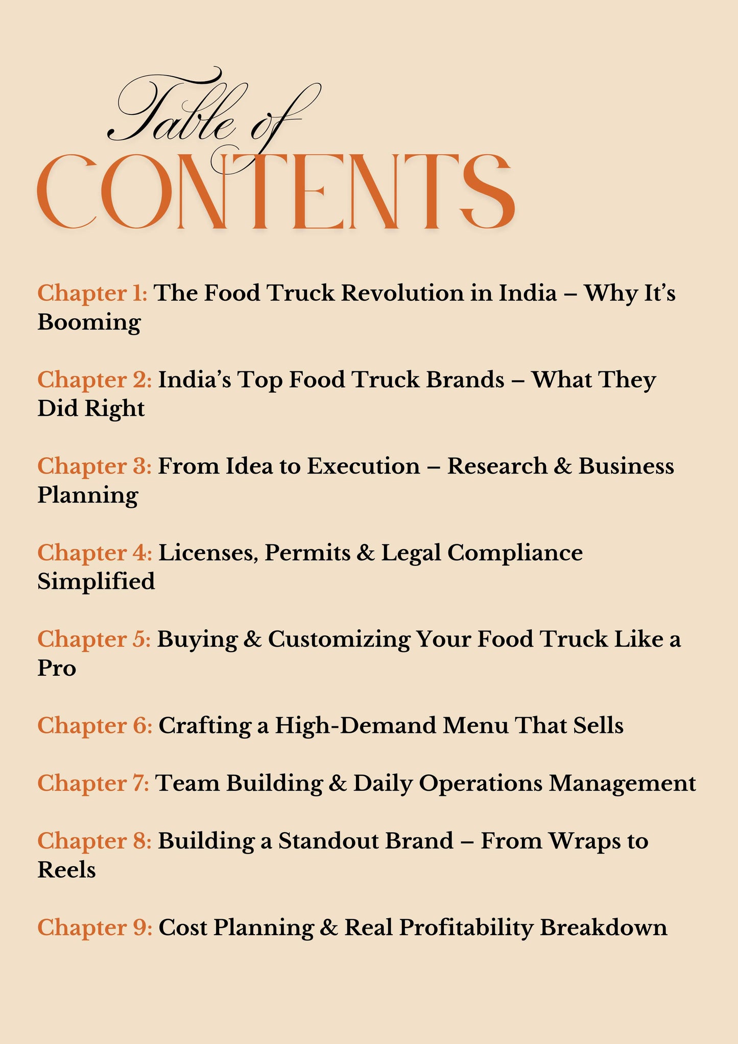 Start your food truck business in India