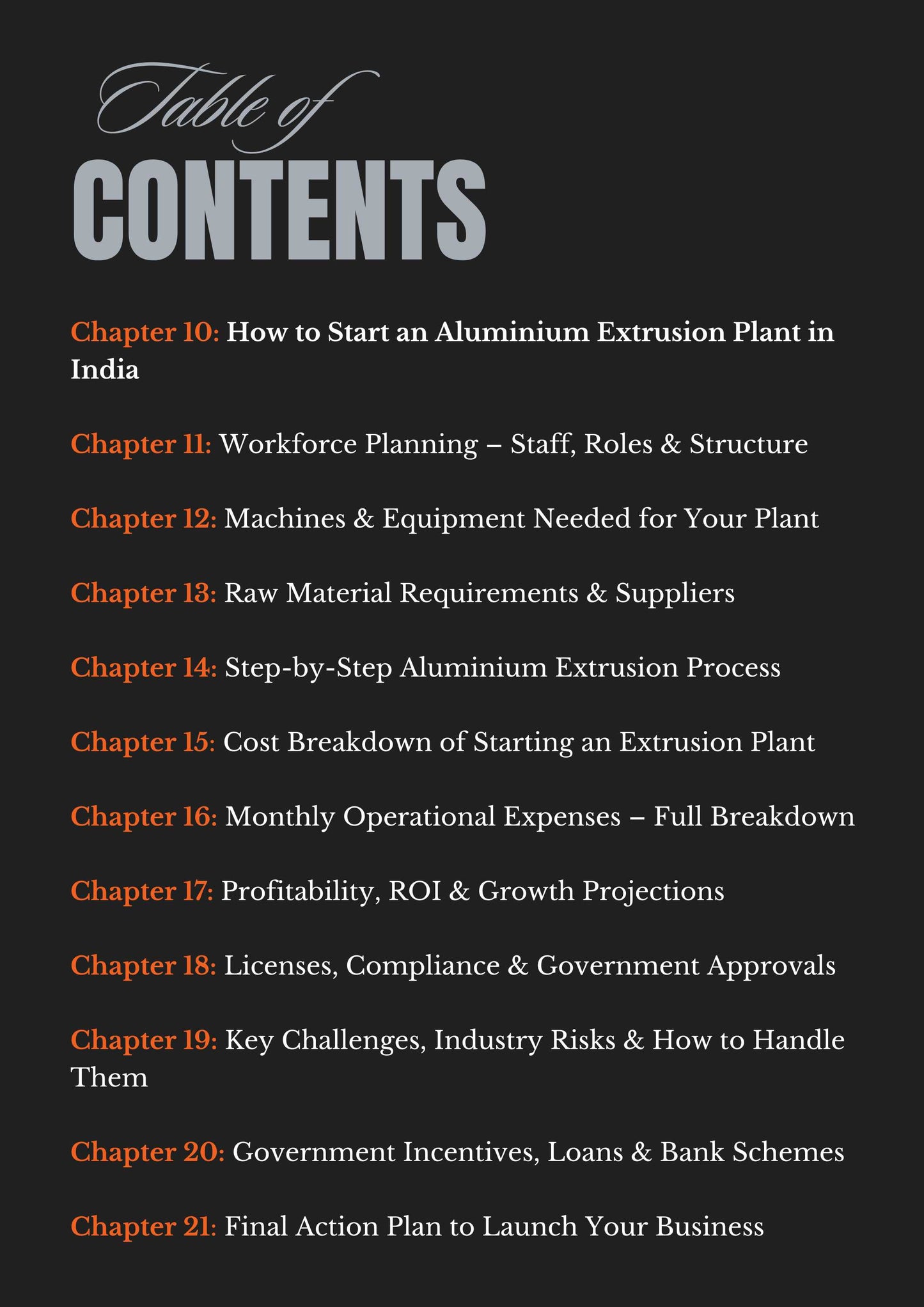 Starting an aluminium extrusion plant in India